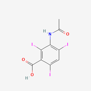 Chemical structure of Acetrizoic acid