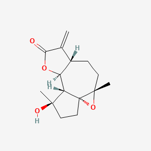 Chemical structure of Epoxymicheliolide
