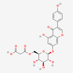 Chemical structure of Malonylgenistin
