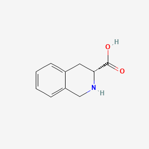 Chemical structure of (R)-1,2,3,4-Tetrahydro-3-isoquinolinecarboxylic acid