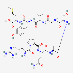 Chemical structure of Nucleoprotein (118-126)
