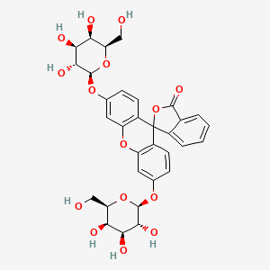 Chemical structure of Fluorescein-digalactoside