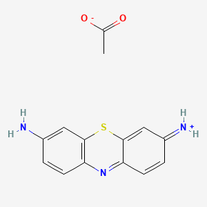 Chemical structure of Thionine acetate