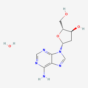 Chemical structure of 2'-Deoxyadenosine monohydrate