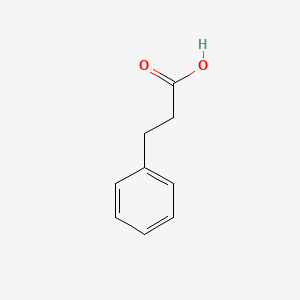 Chemical structure of Benzenepropanoic acid