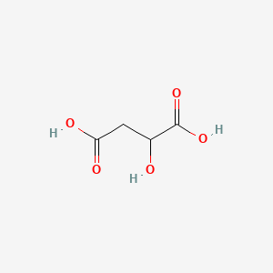 Chemical structure of Malic Acid