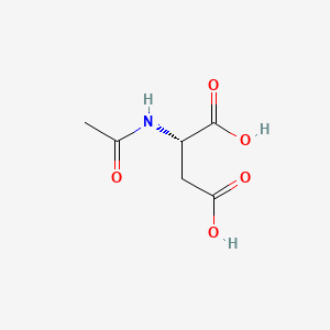 Chemical structure of N-Acetyl-L-aspartic acid