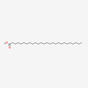 Chemical structure of Hexacosanoic acid