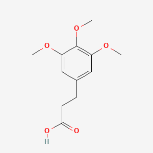 Chemical structure of 3,4,5-Trimethoxyhydrocinnamic acid