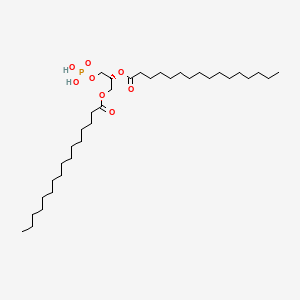 Chemical structure of 1,2-Dipalmitoyl-sn-glycerol 3-phosphate