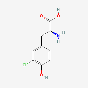 Chemical structure of 3-Chloro-L-tyrosine