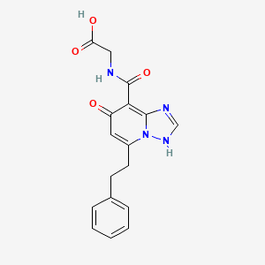 Chemical structure of Enarodustat (JTZ-951)