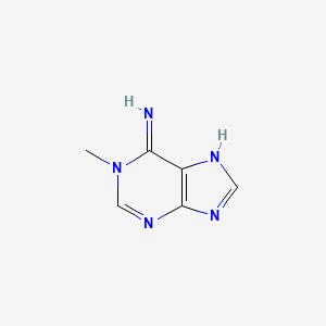 Chemical structure of 1-Methyladenine