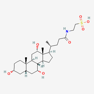 Chemical structure of Taurocholic acid (N-Choloyltaurine)