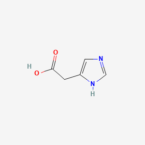 Chemical structure of Imidazoleacetic acid