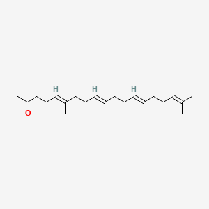 Chemical structure of Teprenone (Geranylgeranylacetone)