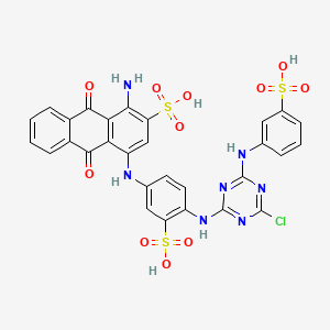 Chemical structure of Reactive Blue 2