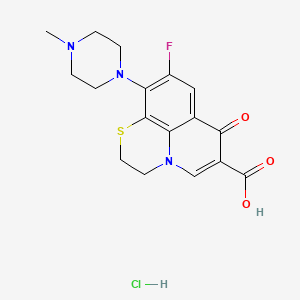 Chemical structure of Rufloxacin hydrochloride (MF-934 hydrochloride)