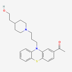 Chemical structure of Piperacetazine