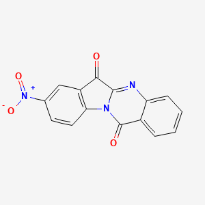 Chemical structure of GNF-PF-3777 (8-Nitrotryptanthrin)
