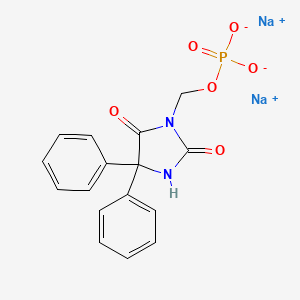 Chemical structure of Fosphenytoin Sodium