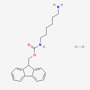 Chemical structure of Fmoc-1,6-diaminohexane