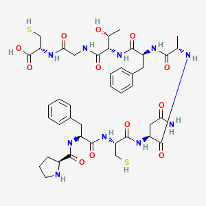 Chemical structure of Crustacean Cardioactive Peptide CCAP