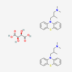 Chemical structure of Alimemazine hemitartrate (Trimeprazine hemitartrate)