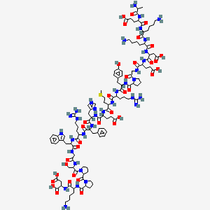 Chemical structure of β-Melanocyte Stimulating Hormone (MSH), human (Beta-MSH (1-22) (human))