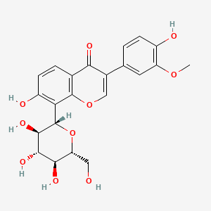 Chemical structure of 3'-Methoxypuerarin