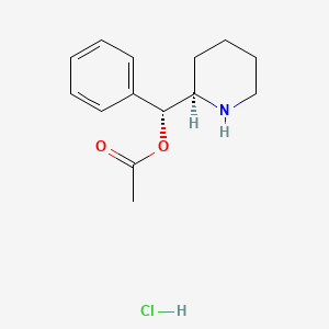 Chemical structure of Levophacetoperane hydrochloride