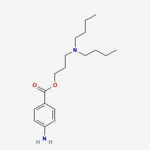 Chemical structure of Butacaine