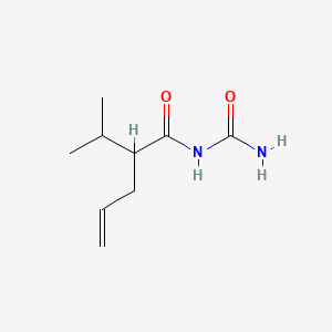 Chemical structure of Allylisopropylacetylurea