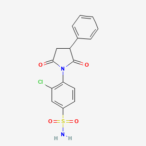 Chemical structure of Suclofenide (Neosulfalepsine)