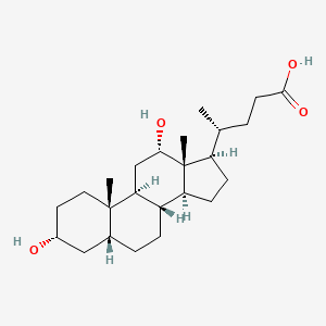 Chemical structure of Deoxycholic acid (Cholanoic Acid)