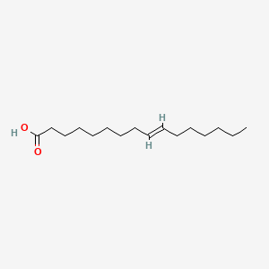 Chemical structure of Palmitelaidic acid