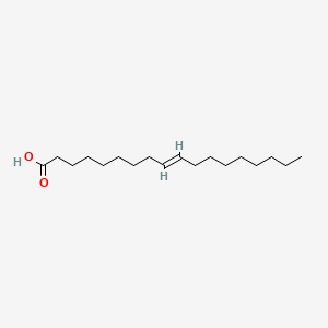 Chemical structure of Elaidic acid