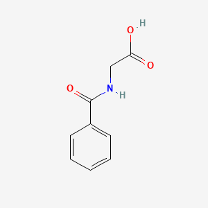 Chemical structure of Hippuric Acid