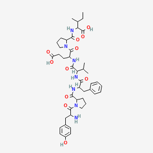 Chemical structure of β-Casomorphin, human (Human β-casomorphin 7)