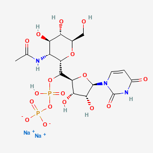 Chemical structure of UDP-GlcNAc Disodium Salt