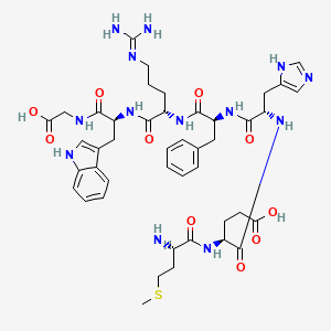 Chemical structure of Corticotropin (4-10)