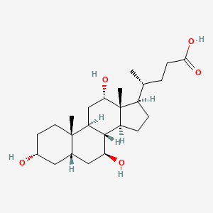Chemical structure of Ursocholic acid
