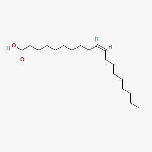Chemical structure of 10Z-Nonadecenoic acid