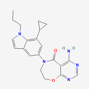 Chemical structure of Diacylglycerol acyltransferase inhibitor-1