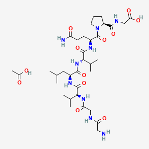 Chemical structure of Larazotide acetate
