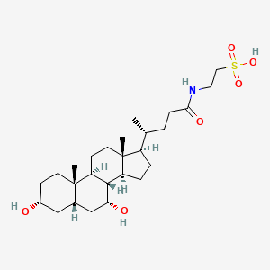 Chemical structure of Taurochenodeoxycholic Acid