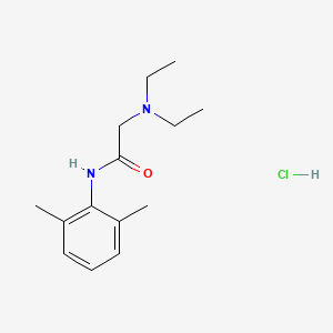 Chemical structure of Lidocaine Hydrochloride