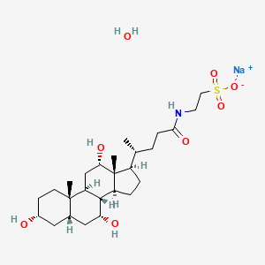 Chemical structure of Taurocholic Acid sodium hydrate (Sodium taurocholate hydrate)