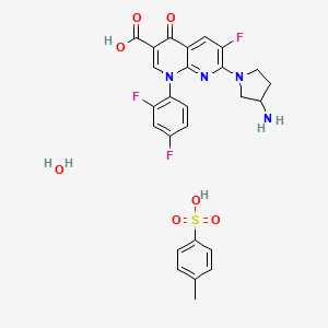 Chemical structure of Tosufloxacin tosylate hydrate (A-61827 tosylate hydrate)