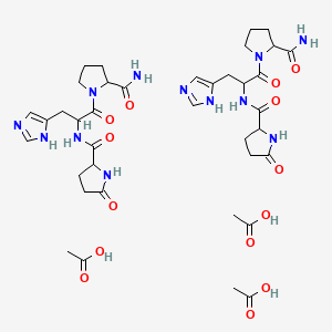 Chemical structure of Protirelin Acetate (TRF Acetate)